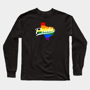 Texas LGBT Rainbow Pride Long Sleeve T-Shirt